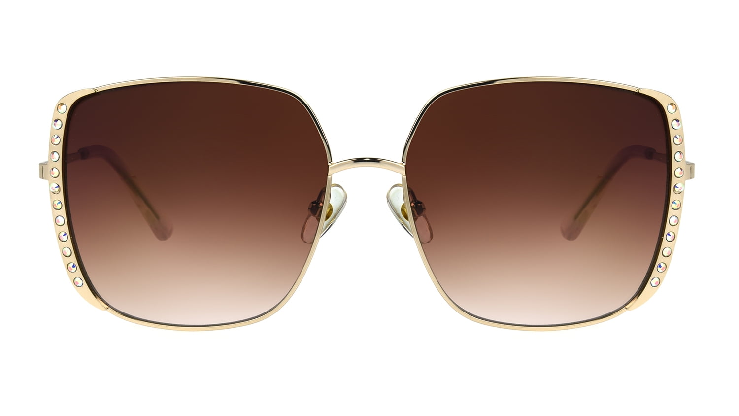 Foster Grant Women's Square Gold Sunglasses