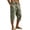 Army Green, variant on Ciovxyn Men's Cargo Capri Pants - Relaxed Sturdy with Multi-Pocket - Army Green L