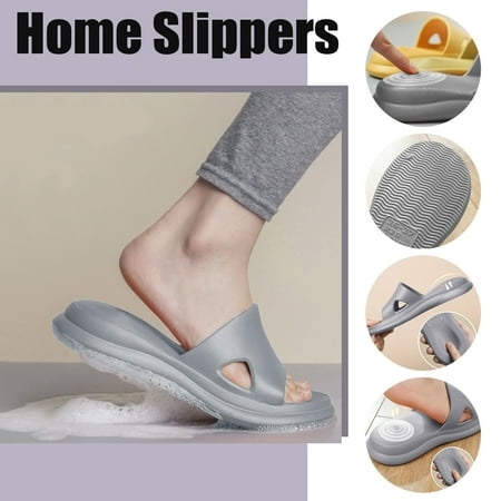 

TANGNADE Men Women Quick-drying Thickened Wedge Couple Family Home Indoor Slippers Shoes