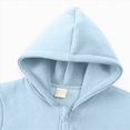 thumbnail image 5 of Staki Girls Winter Jacket Kids Full Zip Hoodie Boys Jacket Warm Cozy Outwear Coat with Pockets 1-10Y(Blue,2-3 Years), 5 of 9
