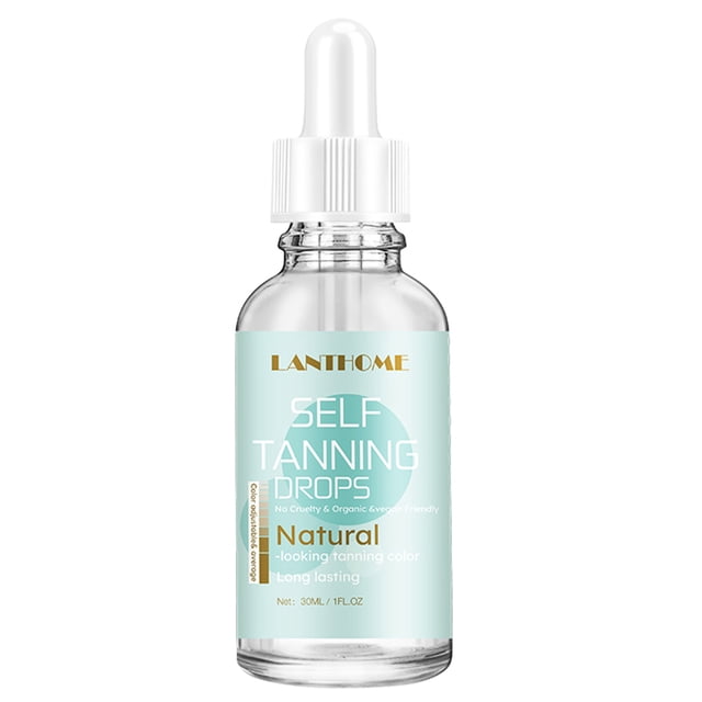 Yeacher LANTHOME 30 ml Gouttes Autobronzantes Non Collantes Couleur Bronzage Rapide Réglable Moyen