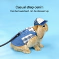 thumbnail image 5 of SPRING PARK 1 Set Guinea Pig Clothes,Soft Bunny Ferret Clothes with Pet Harness and Traction Rope Cute Jacket for Kitten Small Animal, 5 of 7