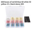 thumbnail image 3 of Methold 300 Pieces Red Solder Seal Wire Connector Electrical Terminal Copper Sleeve Soldering Waterproof Connection Butt Automotive with Electrónica miscelánea 600PCS Tipo 10, 3 of 6