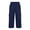Dark Blue, variant on Womens Capri Trousers Ladies Three Quarter Soft 3/4 Cropped Work Pants Ladies Stretch Pull on Trousers Elasticated Waist Summer Shorts Navy L
