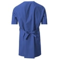 thumbnail image 2 of 7Encounter Unisex Multifunctional Short Sleeves Wrap Smock Royal Blue Size L/XL, 2 of 4