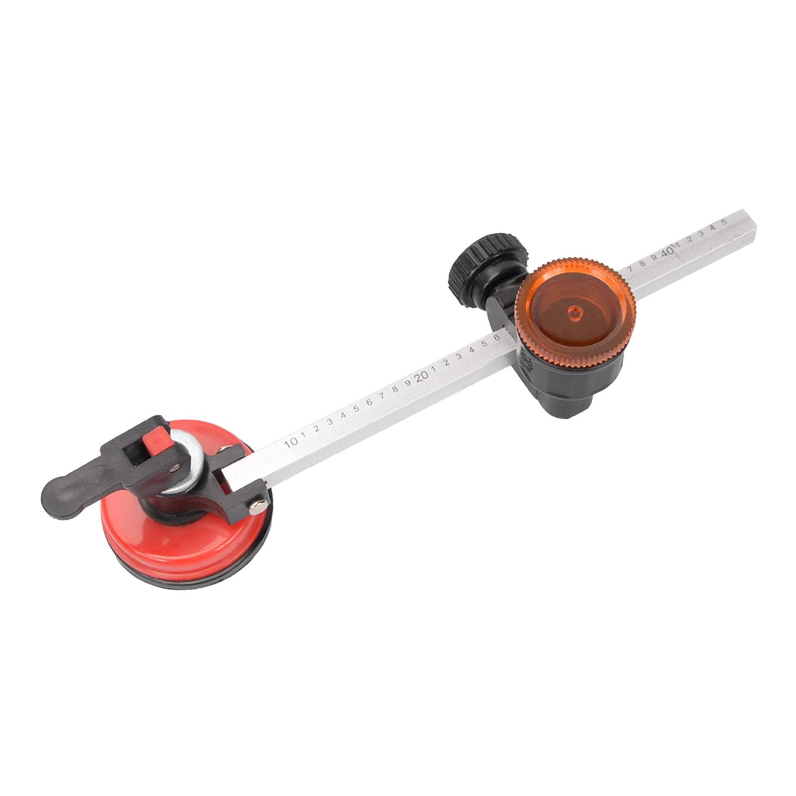 FVDPWYE Circular Glass Cutter, Glass Cutting Tool Cutting Wheels with Handle and Suction Red