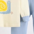 thumbnail image 6 of BOBOGOJP Toddler Boys Girls Spring Summer 2Pcs Sweatshirt Tops Pants Casual Sweatsuit, Everyday Sweatsuit Light Blue,Size 18-24 Months, 6 of 7