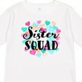 thumbnail image 4 of Inktastic Sister Squad Hearts Girls Long Sleeve Toddler T-Shirt, 4 of 5