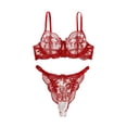 thumbnail image 1 of Lingerie Porte-Jarretelles en Résille Florale Aguichant 2 Pcs, 1 of 8