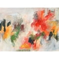 thumbnail image 2 of Combs, Joyce 18x15 Gold Ornate Wood Framed with Double Matting Museum Art Print Titled - Abstract Floral Delight II, 2 of 4