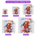 thumbnail image 5 of Hello Winter Dachshund Smiling in Red Scarf Hat Welcome Christmas Cutout Transfer Sticker Wiener Dog Lover Gifts Idea Transparent Decal Art Decor - 00017, 5 of 5
