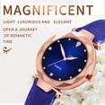 thumbnail image 4 of Sfonq Summer Clearance Womens Watches ,Mothers Day Gift for Grilfriend Luxury Watches Quartz Watch Stainless Steel Dial Casual Bracele Watch ,blue Buy 2 Save 10%, 4 of 6