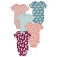 thumbnail image 2 of Carter's Baby Girls' 5 Pack Bodysuits, Bunny, 24 Months, 2 of 2