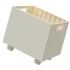 thumbnail image 3 of Caja de almacenamiento de libros apilable Organizador de libros Caja de archivos decorativa que ahorra espacio con Blanco, 3 of 9