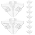 thumbnail image 1 of 10 Pcs Supports d'Angle Acryliques Supports d'Angle Décoratifs Transparents (Vis Incluses), 1 of 9