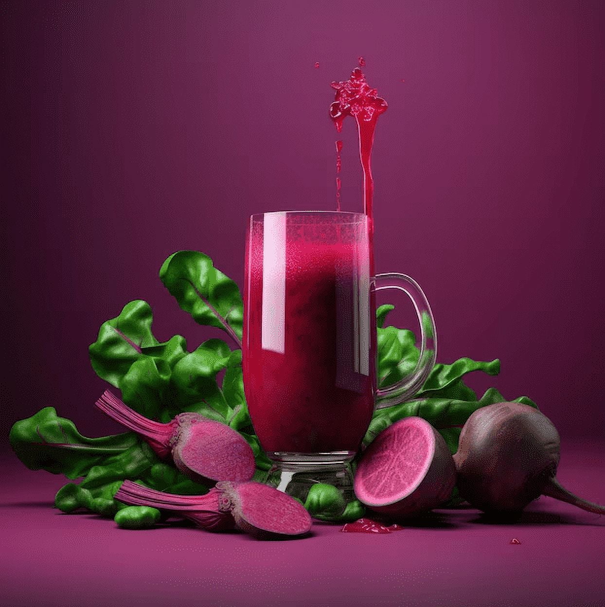 Beetroot Juice Net 33.8 fl.oz (1 Ltr.) - One (1) Glass Bottles - High in Antioxidants
