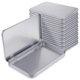 thumbnail image 1 of Caja de hojalata de metal rectangular con tapa, tapa con bisagras de metal, caja de hojalata vacía, caja de hojalata de almacenamiento plateada, 10 piezas, 1 of 6