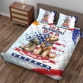 thumbnail image 3 of I'm a Goldendoodle Dad and a Veteran, Nothing Scares me Happy Father's Day Quilt Bedding Set Doodle Dog Lover Gifts Idea 1 Blanket Bed Cover 2 Pillowcases - 00006, 3 of 5