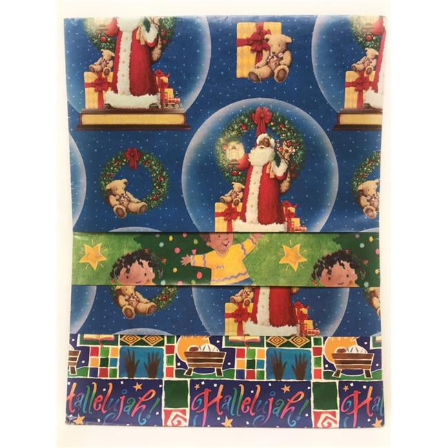 American Greetings 1935318 Christmas Wrapping Paper - African American