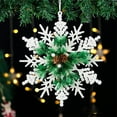 thumbnail image 5 of Cheapark Large Powdered Snowflake Christmas Ornaments - Hanging Window Decor For Tree Festive Holiday Season Ambiance, 5 of 6