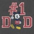 thumbnail image 2 of Men's Mickey & Friends Father's Day Mousey #1 Dad  Graphic Tee Charcoal Medium, 2 of 5