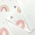 thumbnail image 4 of Rainbow Shower Curtain for Bathroom, Modern Simple Cute Boho Bath Curtains , Mid Century Abstract Sun Rainbow Fabric Colourful Shower Curtain with Hook 72x78, 4 of 4
