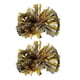 thumbnail image 4 of Golden Cheerleader Pompoms for Sport Cheering 4Pcs Hand Flower with Handle, 4 of 5