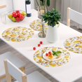 thumbnail image 6 of Ryvnso Easters Egg and Leaves Round Plate Mats Dining Table Placemat Set of 4 for Holiday Decoration, 6 of 7