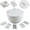 White, variant on Salad Spinner,4.4 QT Lettuce Spinner Fruit and Vegetable Washer with Bowl and Mesh Basket for Washing, Spinning, and Draining
