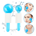 thumbnail image 2 of Masajeador Facial Ice Globes Roller Azul Anti-Arrugas, Bola de Hielo para Contorno Facial, Reduce Hinchazón, 2 of 6