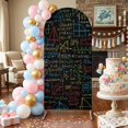 Cartoon Math Arch Backdrop Covers 5 FT, Abstract Number Chart Pattern ...