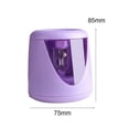 thumbnail image 2 of Electric Pencil Sharpener Battery Operated Heavy Duty Automatic Sharpener for Students Classroom Home Office Portable Desktop Stationery Tool Supplies #105 Purple, 2 of 6