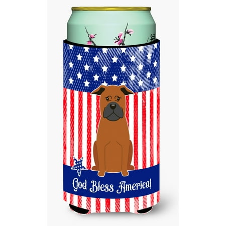 

Carolines Treasures BB3106TBC Patriotic USA Chinese Chongqing Dog Tall Boy Beverage Insulator Hugger Tall Boy