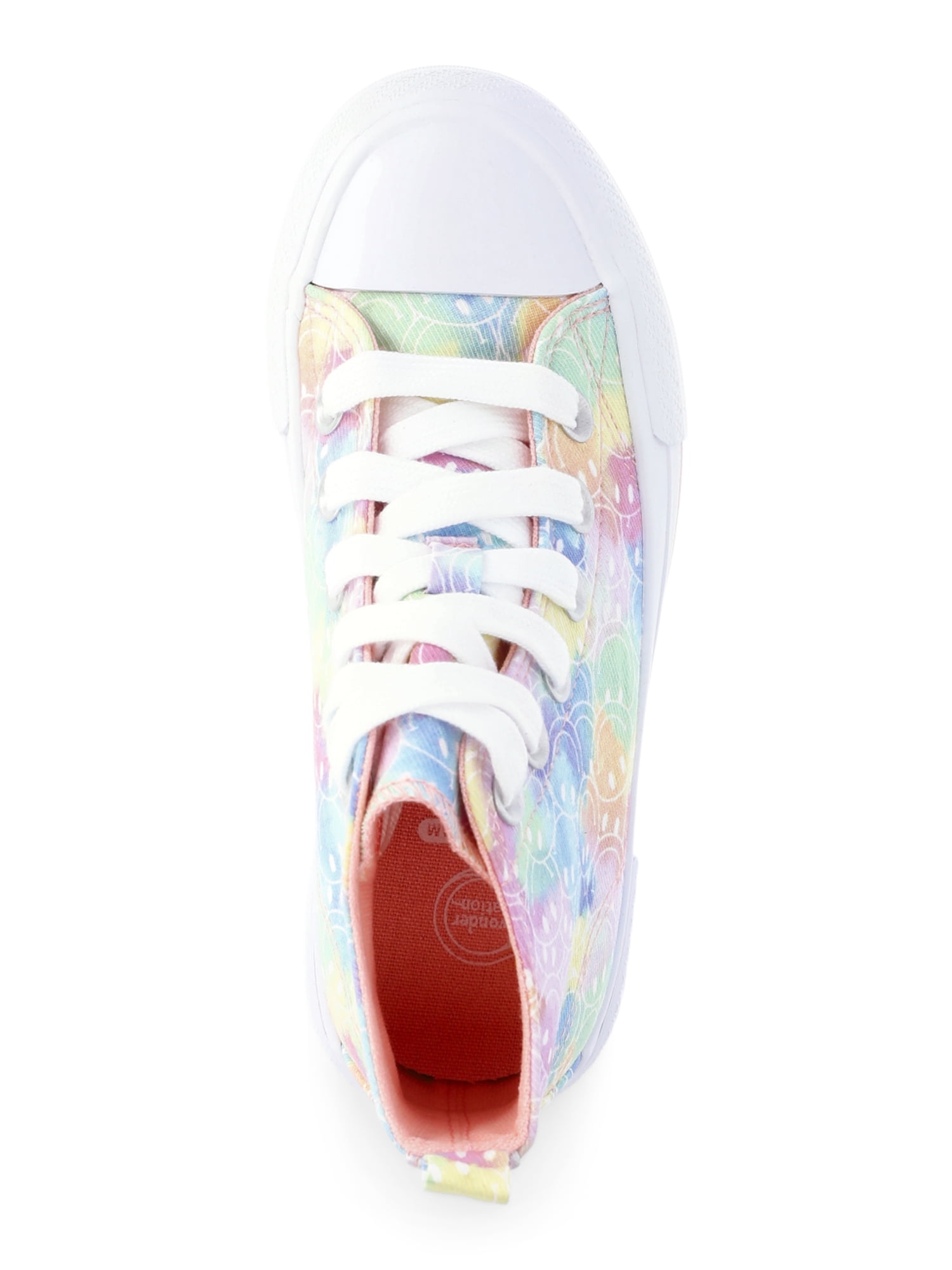 Wonder Nation Little Girls and Big Girls Platform High Top Sneakers, Sizes 13-6