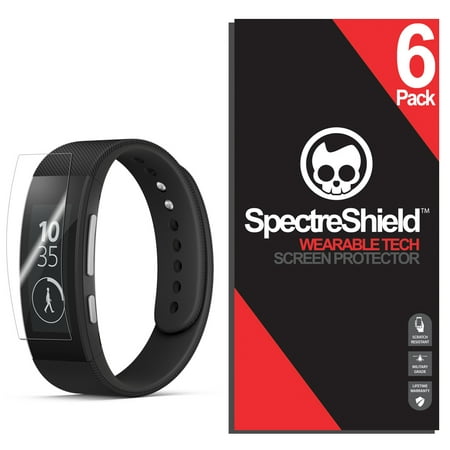 [6-Pack] Spectre Shield Screen Protector for Sony SmartBand Talk Case Friendly Accessories Flexible Full Coverage Clear TPU Film