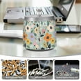 thumbnail image 6 of Yayeee Ashtray with Lid for Cigarette Smokeless Stainless Steel Home Ash Holder, Floral Pattern, 6 of 7
