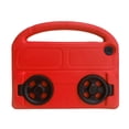 thumbnail image 4 of Allytech Kids Case for Lenovo Tab E8 8 Inch TB-8304F Only, EVA Silicone Handle Stand Cute Car Design Shockproof Lightweight Kids Friendly Bumper Protective Case - Red, 4 of 6