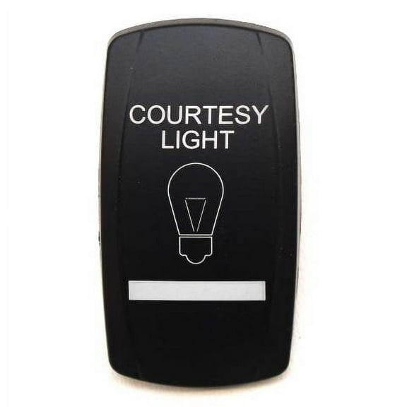 Boat Rocker Switch Cover | Courtesy Light Actuator Black White