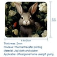 thumbnail image 5 of Rabbit Square Desk Pad Mouse Pad, 8.3x9.8 Inch Non-Slip Rubber Bottom Printed Mousepad for Office and Gaming, 5 of 6