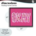 thumbnail image 4 of Stupell Industries Modern Okay Cherry Cake Black Floating Frame Canvas Art, 21 x 17, by Ziwei Li, 4 of 8