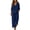 Navy, variant on Zynoxe Womens Plus Size Two Piece Sets Cotton Linen V-neck Top Wide Leg Pants Summer Outfits Peasant Gauze Lounge Sets with PocketsNavyS