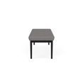 thumbnail image 5 of Lenox Steel Reception Waiting Room 3-Seat Bench / Black Steel / Light Gray, 5 of 5