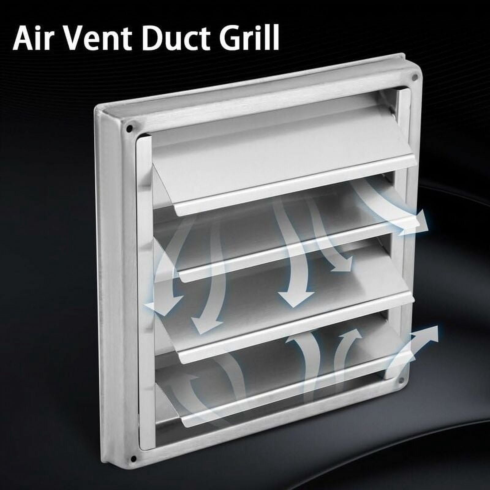 Automatic Vent Guard, Stainless Steel Louvered Cover Offers Rust And Corrosion Resistance With Self-Closing Shutter Flaps Perfect For Protecting Your Home Appliances From The