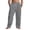 Dark Gray, variant on Cotton Linen Pants for Men Drawstring Straight Leg Elastic Waist Loose Lightweight Breathable Loungewear Trousers