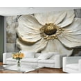 thumbnail image 2 of Magnolia Wall Mural - White Magnolia Murals, Oil Painting Art Large Wall Murals For Living Room, Floral Mural 79"W x 55"H (Not Peel and Stick), 2 of 6