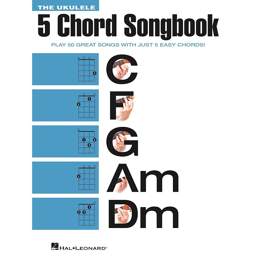Hal Leonard The Ukulele 5 Chord Songbook (CFGAmDm)