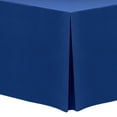 thumbnail image 1 of Ultimate Textile 8 ft. Fitted Polyester Tablecloth - for 24 x 96-Inch Banquet and Folding Rectangular Tables - 36"H, Royal Blue, 1 of 3