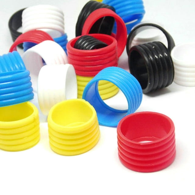 2 Pieces Tennis Racket Grip Stretchy Ring Overgrip in Place Flexible Fix Kit Grip Tape Finishing Protector Professional Outdoor Accessories Yellow