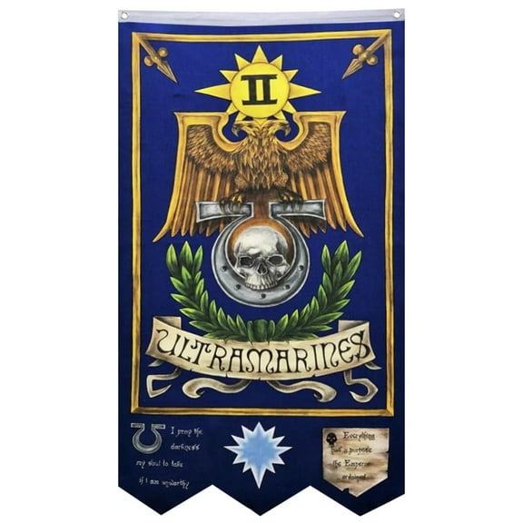 Ultramarines 2nd Flags Banner Home Yard Garden Decor 30x50 inch