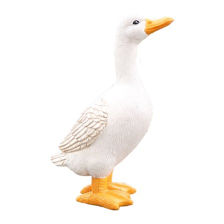 Simulation Duck Statue Cute Resin Animals Ornament Creative Outdoor Landscape Decor for Garden Courtyard Lawn